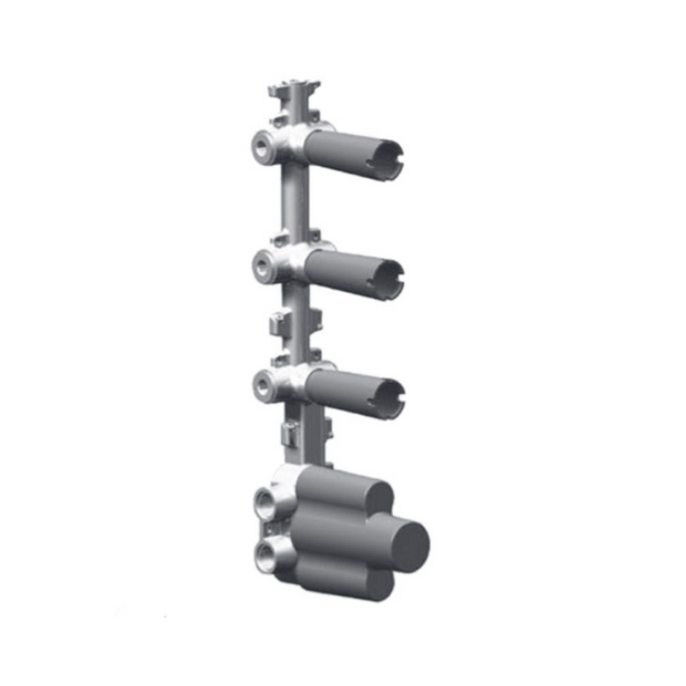ZUCCHETTI BUILT IN PART - THERMO SHOWR MIX 3 OUTLET W/STOP VALVE