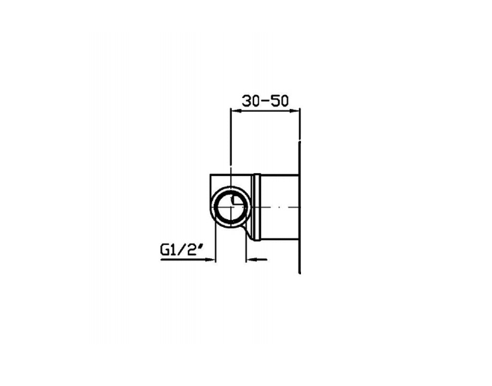 ZUCCHETTI BUILT IN PART FOR SLIDE/COLUMN SHOWER