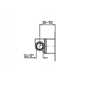 ZUCCHETTI BUILT IN PART FOR SLIDE/COLUMN SHOWER