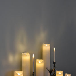 SIRIUS SARA CANDLE 100X100X125MM WHITE (x3 candles)