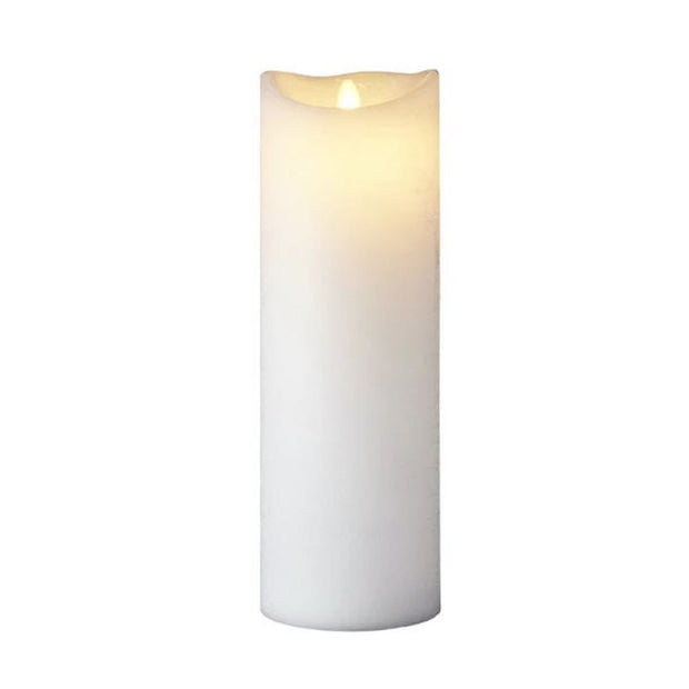 SIRIUS SARA CANDLE 100X100X300MM WHITE (x3 Candles)