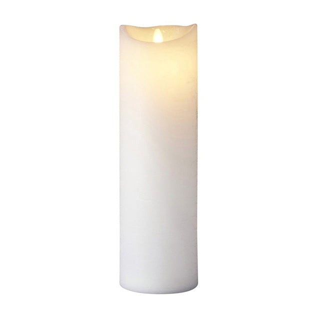 SIRIUS SARA CANDLE 100X100X400MM WHITE (x2 candles)