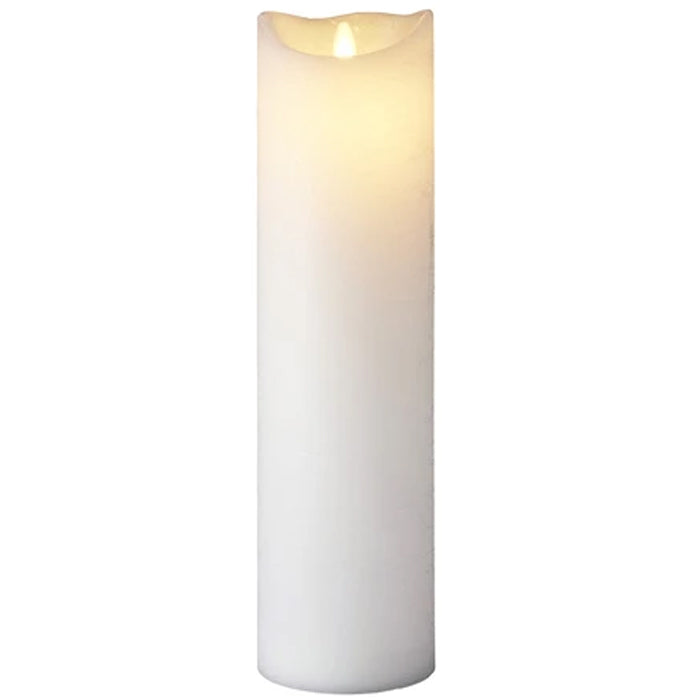 SIRIUS SARA CANDLE 100X100X500MM WHITE (x2 candles)
