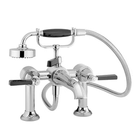 STYLE MODERNE DECK MOUNT BATH SHOWER MIXER C/W HAND SHOWER