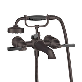 STYLE MODERNE WALL MOUNT BATH SHOWER MIXER C/W HAND SHOWER