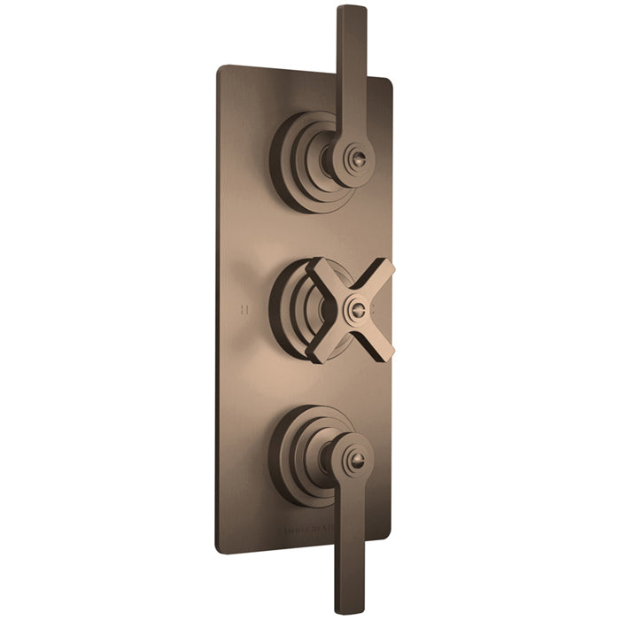 LANDMARK PURE THERMOSTATIC SHOWER MIXER 2 OUTLET LEVER/CROSS HANDLE