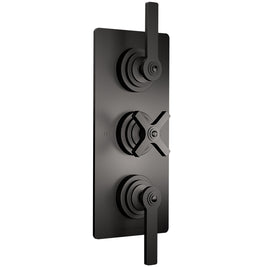 LANDMARK PURE THERMOSTATIC SHOWER MIXER 2 OUTLET LEVER/CROSS HANDLE