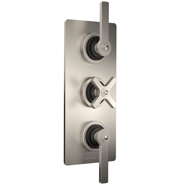 LANDMARK PURE THERMOSTATIC SHOWER MIXER 2 OUTLET LEVER/CROSS HANDLE