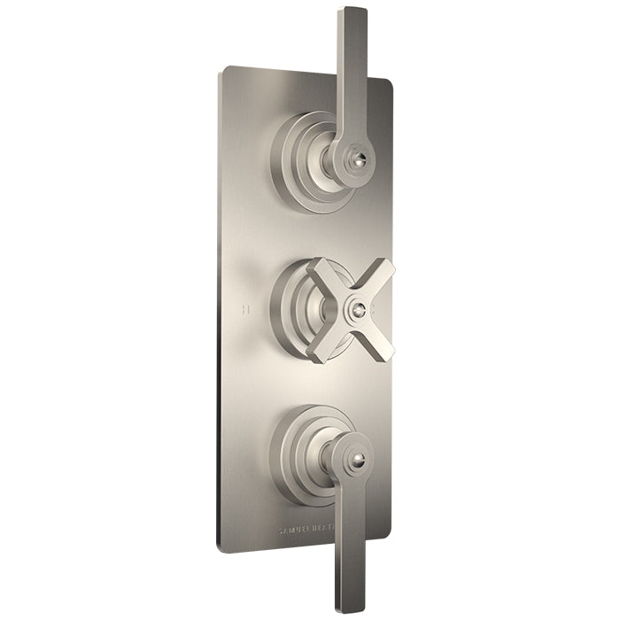 LANDMARK PURE THERMOSTATIC SHOWER MIXER 2 OUTLET LEVER/CROSS HANDLE