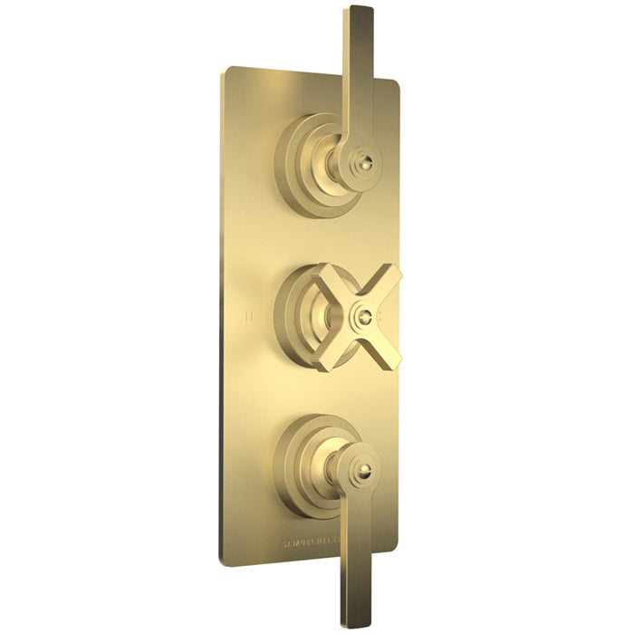 LANDMARK PURE THERMOSTATIC SHOWER MIXER 2 OUTLET LEVER/CROSS HANDLE