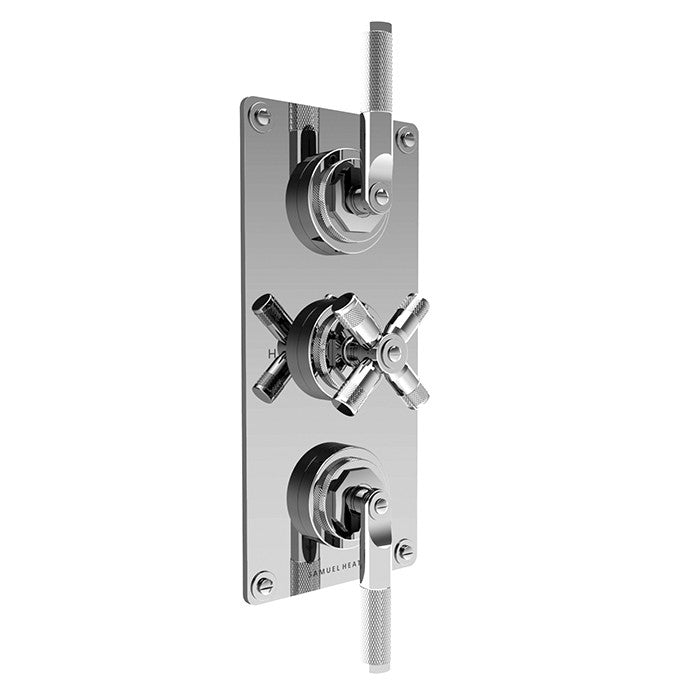 LANDMARK INDUSTRIAL THERMOSTATIC SHOWER MIXER 2 OUTLET LEVER/CROSS HANDLE