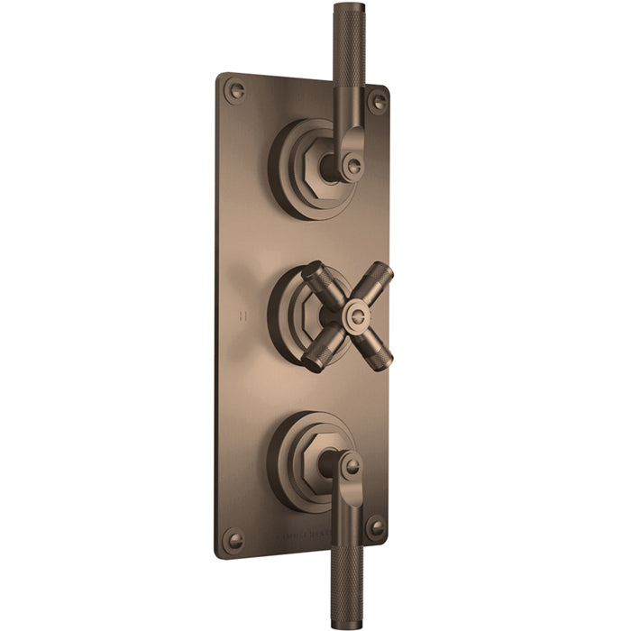 LANDMARK INDUSTRIAL THERMOSTATIC SHOWER MIXER 2 OUTLET LEVER/CROSS HANDLE
