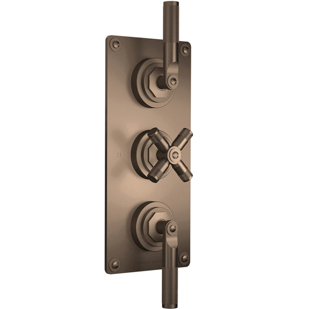 LANDMARK INDUSTRIAL THERMOSTATIC SHOWER MIXER 2 OUTLET LEVER/CROSS HANDLE