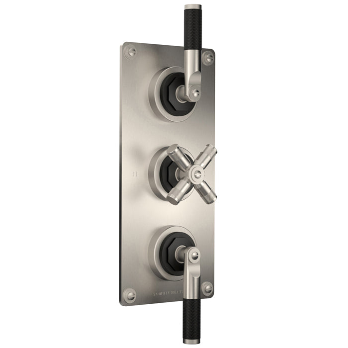 LANDMARK INDUSTRIAL THERMOSTATIC SHOWER MIXER 2 OUTLET LEVER/CROSS HANDLE