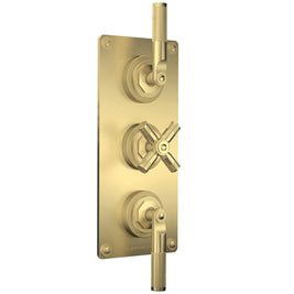 LANDMARK INDUSTRIAL THERMOSTATIC SHOWER MIXER 2 OUTLET LEVER/CROSS HANDLE