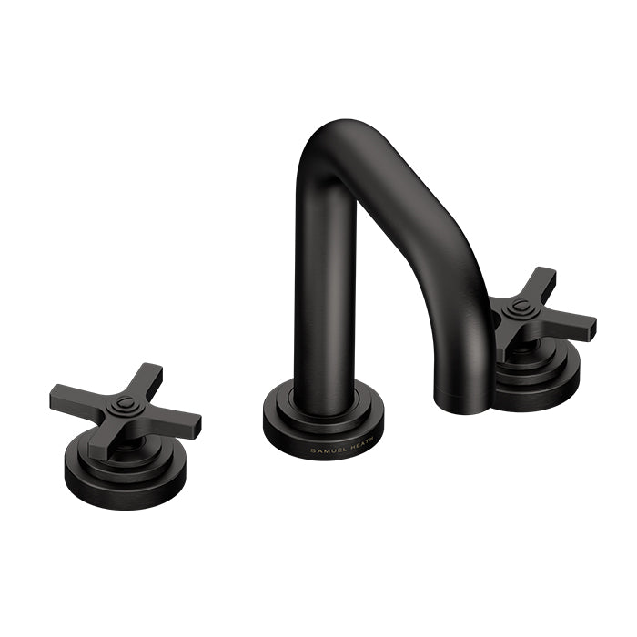 LANDMARK PURE 3TH BASIN MIXER W/PUW MEDIUM CROSS HANDLE