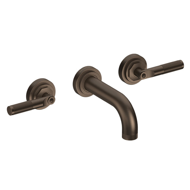 LANDMARK INDUSTRIAL 3TH WALL BASIN MIXER 140MM LEVER HANDLE