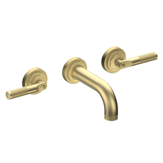 LANDMARK INDUSTRIAL 3TH WALL BASIN MIXER 140MM LEVER HANDLE