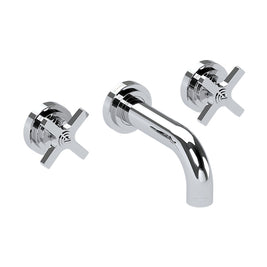 LANDMARK PURE 3TH WALL BASIN MIXER 140MM CROSS HANDLE