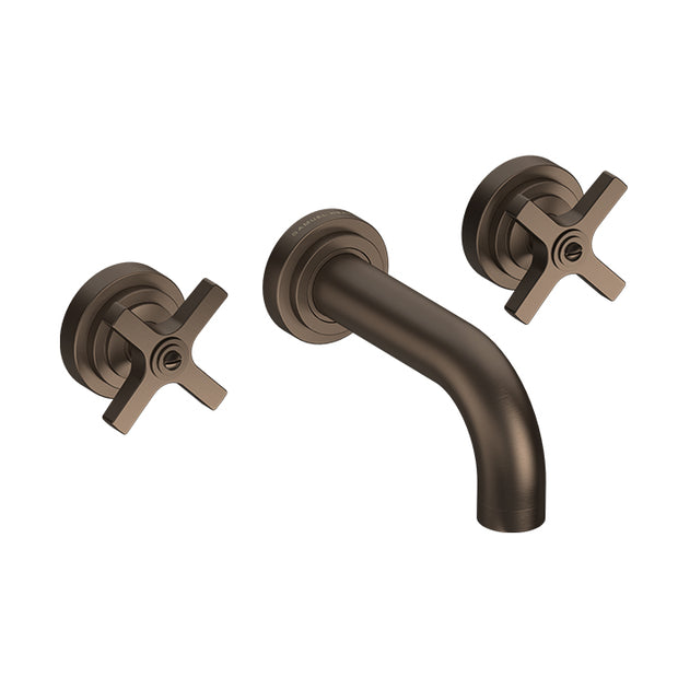 LANDMARK PURE 3TH WALL BASIN MIXER 140MM CROSS HANDLE