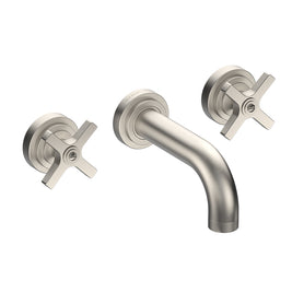 LANDMARK PURE 3TH WALL BASIN MIXER 140MM CROSS HANDLE
