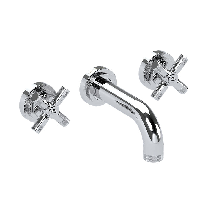 LANDMARK INDUSTRIAL 3TH WALL BASIN MIXER 140MM CROSS HANDLE