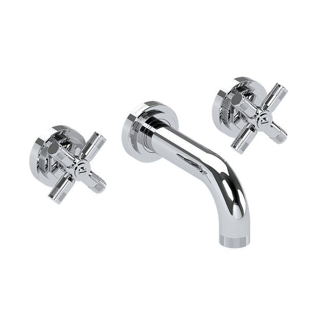 LANDMARK INDUSTRIAL 3TH WALL BASIN MIXER 140MM CROSS HANDLE