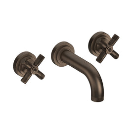 LANDMARK INDUSTRIAL 3TH WALL BASIN MIXER 140MM CROSS HANDLE