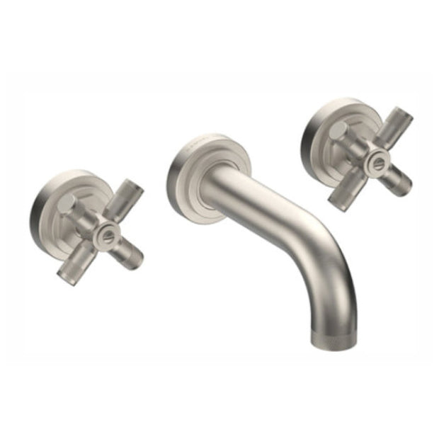 LANDMARK INDUSTRIAL 3TH WALL BASIN MIXER 140MM CROSS HANDLE