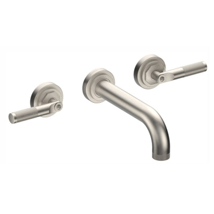 LANDMARK INDUSTRIAL 3TH WALL BASIN MIXER 180MM LEVER HANDLE CHROME