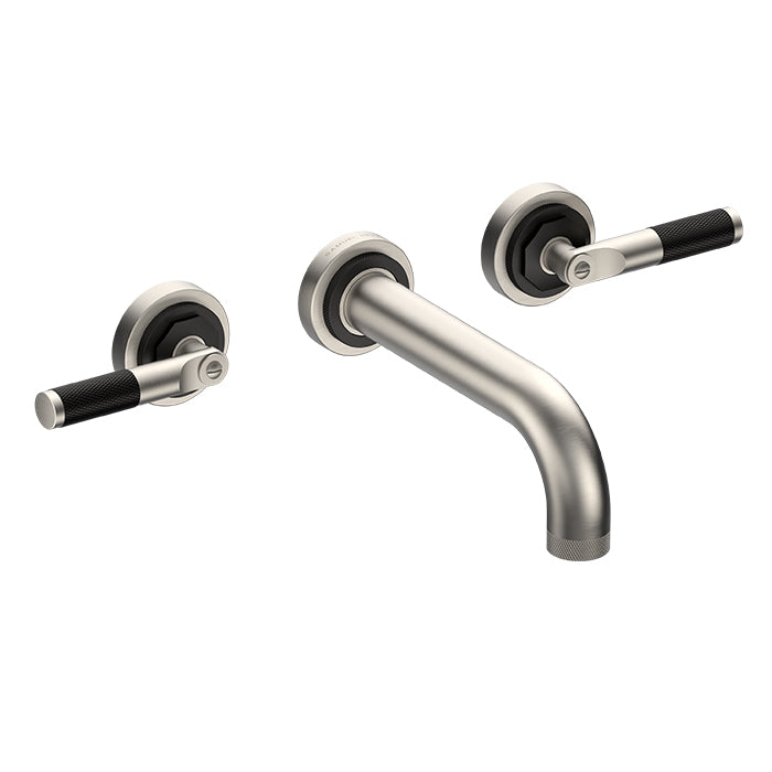 LANDMARK INDUSTRIAL 3TH WALL BASIN MIXER 180MM LEVER HANDLE CHROME