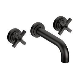LANDMARK PURE 3TH WALL BASIN MIXER 180MM CROSS HANDLE