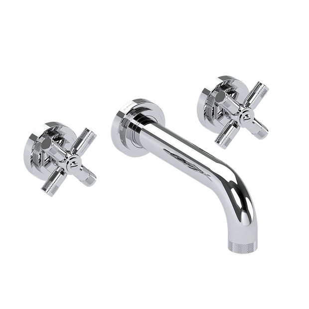LANDMARK INDUSTRIAL 3TH WALL BASIN MIXER 180MM CROSS HANDLE