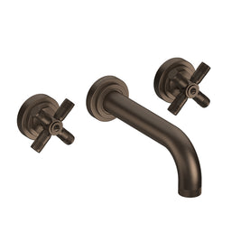 LANDMARK INDUSTRIAL 3TH WALL BASIN MIXER 180MM CROSS HANDLE
