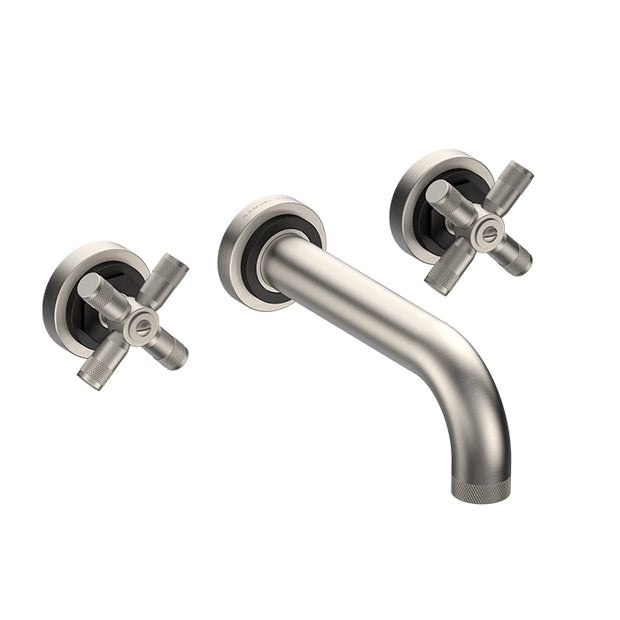 LANDMARK INDUSTRIAL 3TH WALL BASIN MIXER 180MM CROSS HANDLE