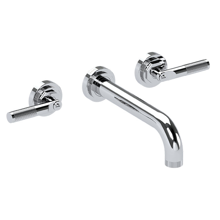 LANDMARK INDUSTRIAL 3TH WALL BASIN MIXER 210MM LEVER HANDLE