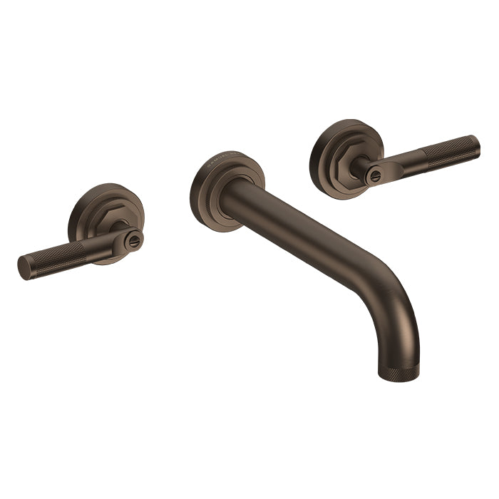 LANDMARK INDUSTRIAL 3TH WALL BASIN MIXER 210MM LEVER HANDLE