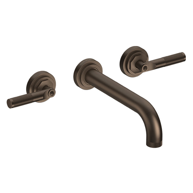 LANDMARK INDUSTRIAL 3TH WALL BASIN MIXER 210MM LEVER HANDLE