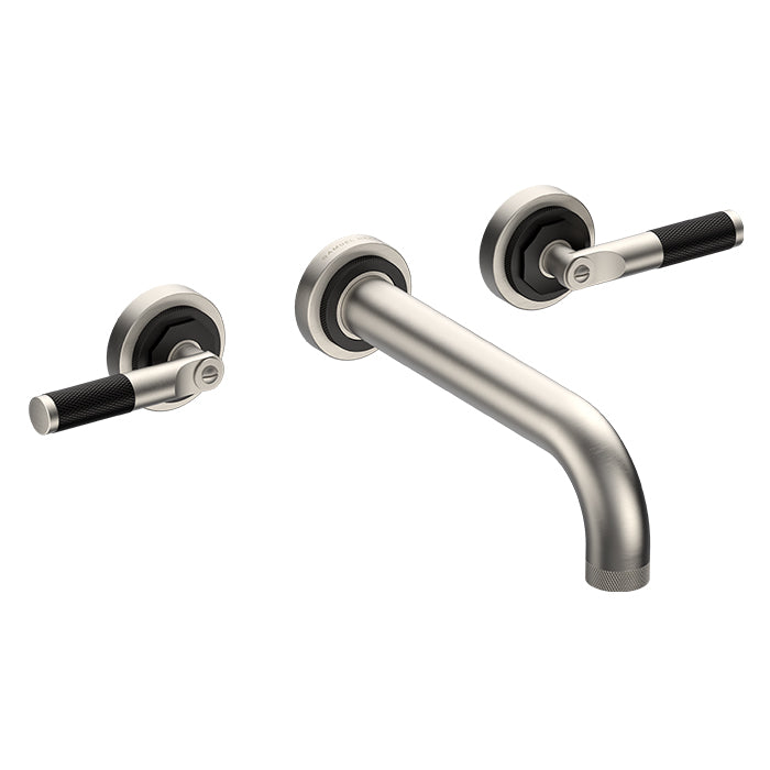 LANDMARK INDUSTRIAL 3TH WALL BASIN MIXER 210MM LEVER HANDLE