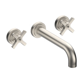 LANDMARK PURE 3TH WALL BASIN MIXER 210MM CROSS HANDLE