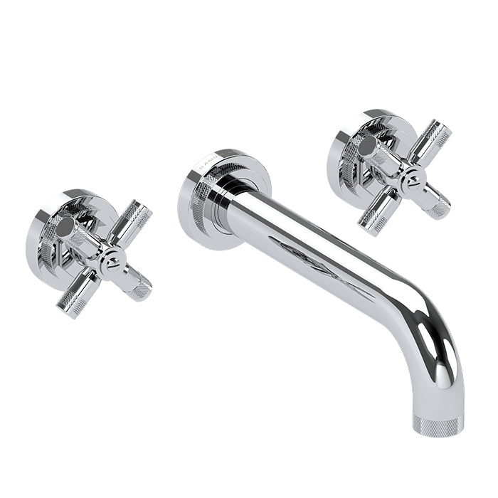 LANDMARK INDUSTRIAL 3TH WALL BASIN MIXER 210MM CROSS HANDLE