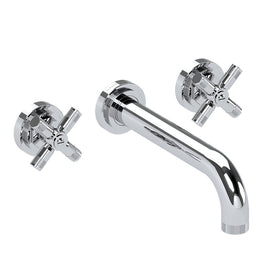 LANDMARK INDUSTRIAL 3TH WALL BASIN MIXER 210MM CROSS HANDLE
