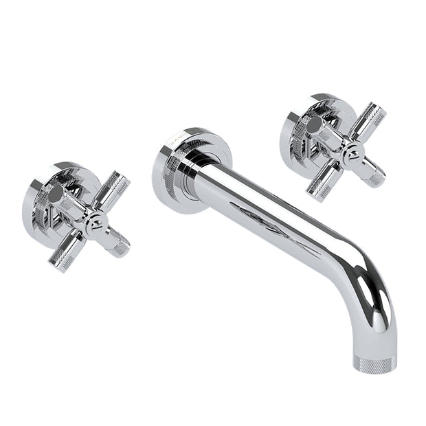 LANDMARK INDUSTRIAL 3TH WALL BASIN MIXER 210MM CROSS HANDLE