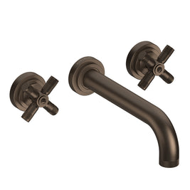 LANDMARK INDUSTRIAL 3TH WALL BASIN MIXER 210MM CROSS HANDLE