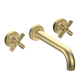 LANDMARK INDUSTRIAL 3TH WALL BASIN MIXER 210MM CROSS HANDLE