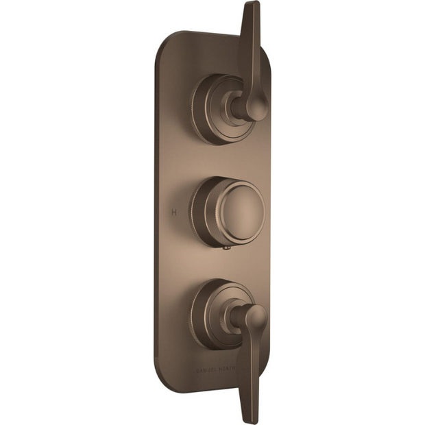 ONE HUNDRED THERMOSTATIC SHOWER MIXER 2 OUTLET HANDLE