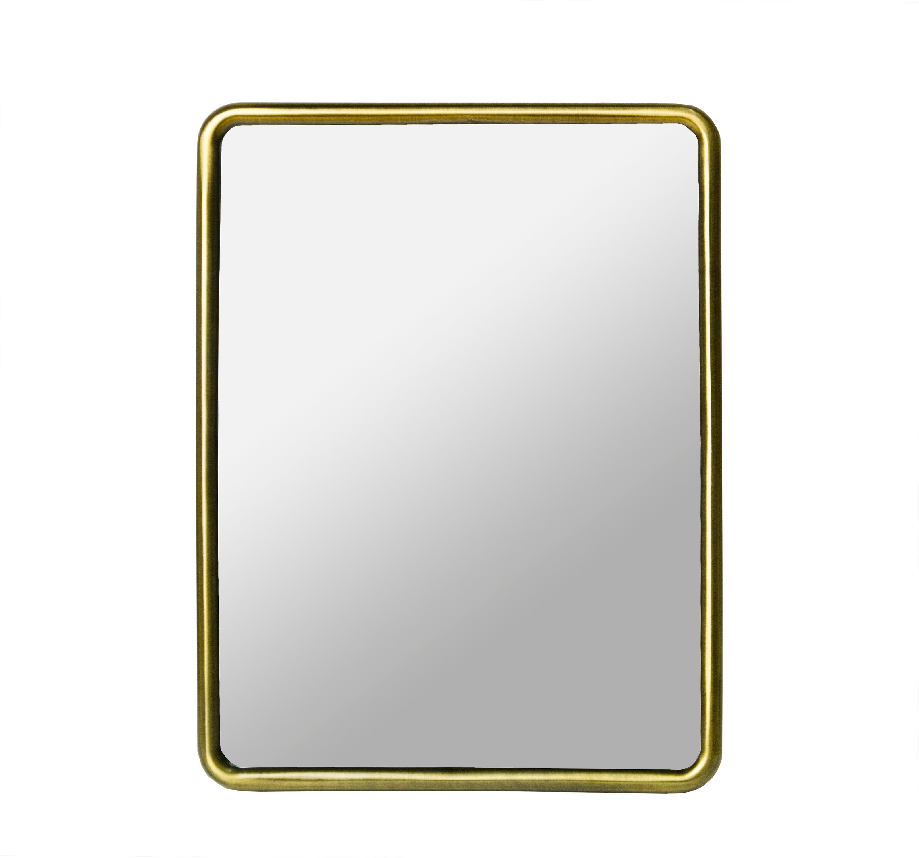 WILSON MIRROR METAL/GLASS 160X207MM ANTIQUE BRASS
