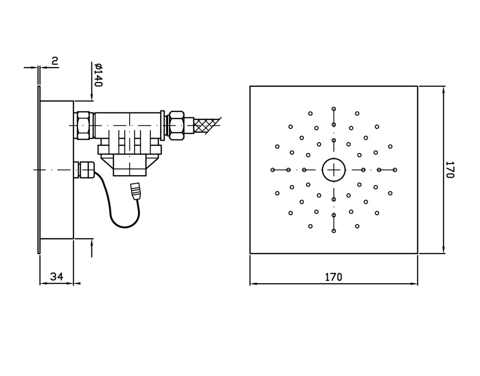 ZUCCHETTI MULTIFUNCTION SHOWER HEAD