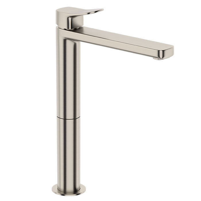 BRIM EXTENDED HEIGHT BASIN MIXER CHROME