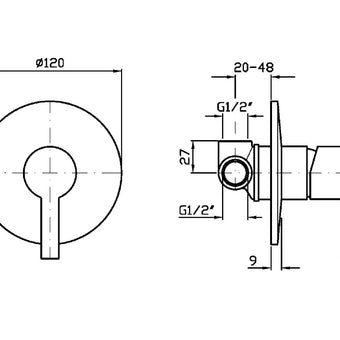 GILL SHOWER MIXER
